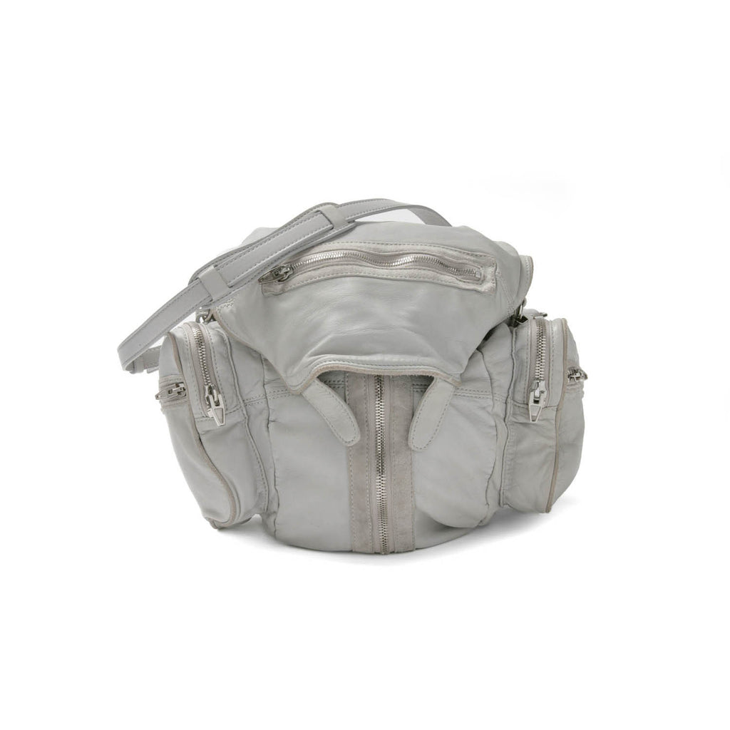 Leather Marti Backpack Grey
