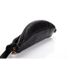 Calfskin Quilted C Charm Belt Bag Black - BAG HABITS