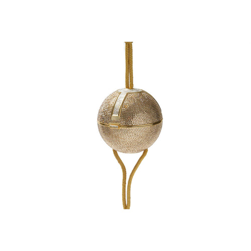 Gold Swarovski Crystal Disco Ball Clutch Minaudiere - BAG HABITS