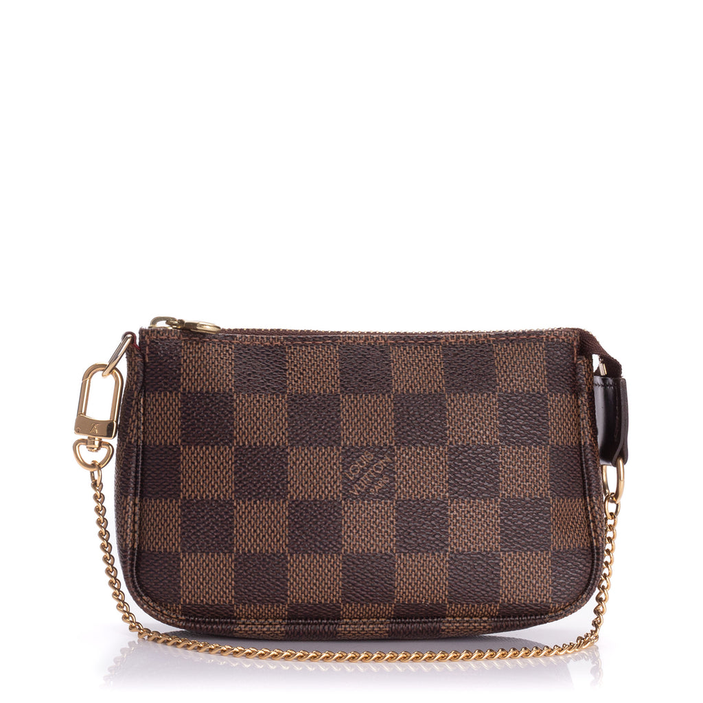 Louis Vuitton Damier Mini Pochette Accessoires T&B N58011 Women's Handbag  Ebene