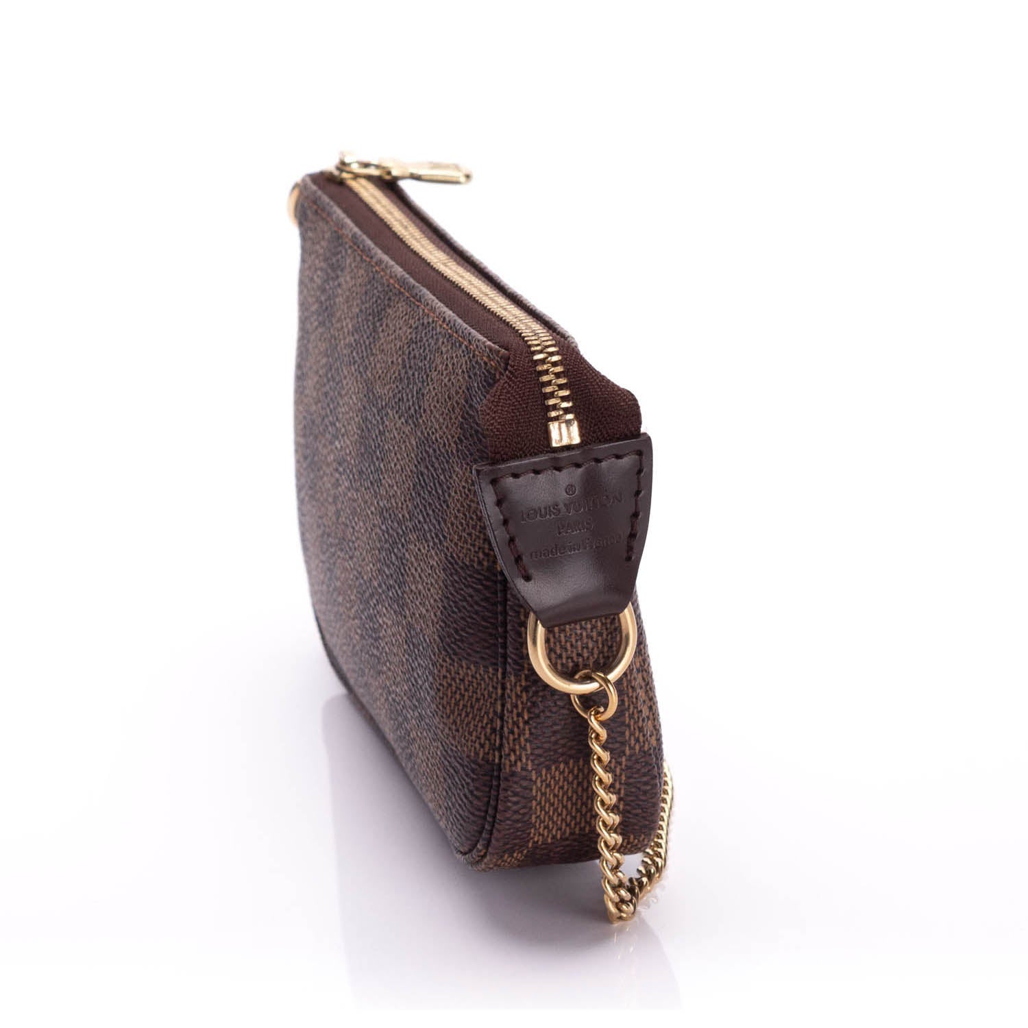 Louis Vuitton Damier Ebene Mini Pochette Accessoires Hand Pouch N63181 -  YH00449